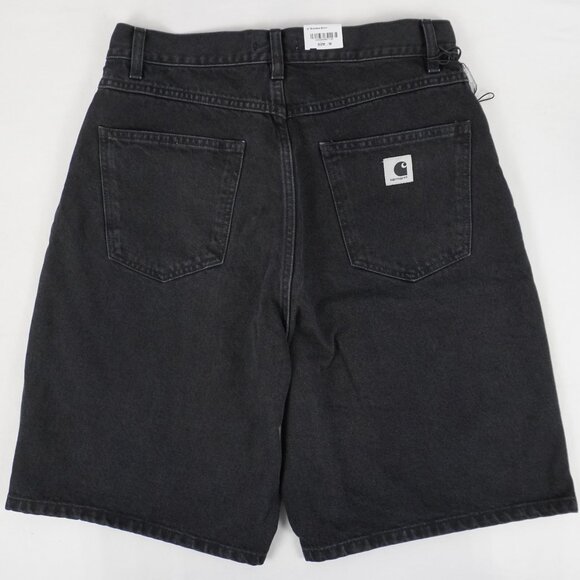 Carhartt WIP Brandon Loose Fit Short in Black Stone Washed Women's Size M - NWT - Picture 2 of 8